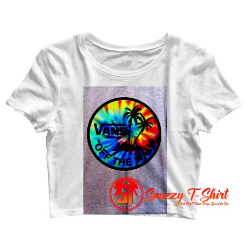 Tie Dye Vans Off The Walk Crop Top Shirt