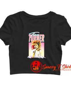 Tina Turner Graphic Art Christmas Crop Top Shirt