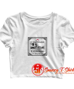 Titanic Ship Disaster Cruise Vessel Crop Top Shirt