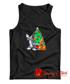 Tom And Jerry Playing Around Christmas Tank Top