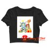 Tom Jerry Cartoon Vintage Christmas Crop Top Shirt