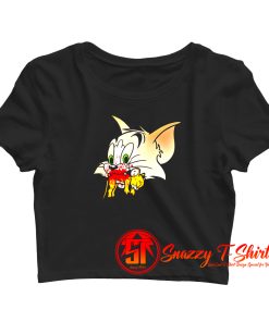 Tom Kills Jerry Funny Crop Top Shirt