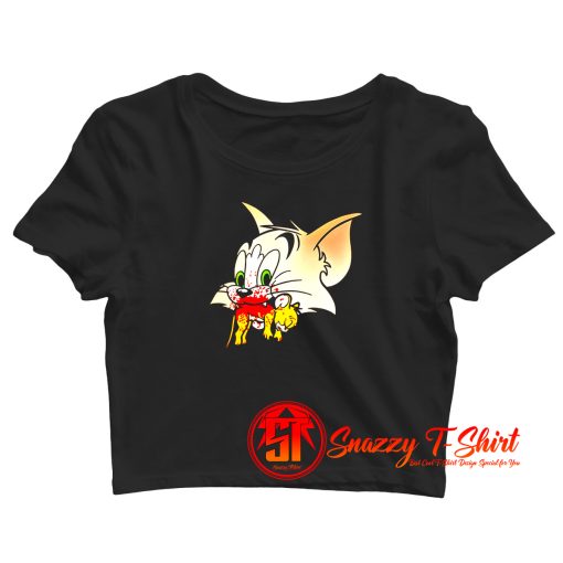 Tom Kills Jerry Funny Crop Top Shirt