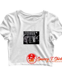 Tower Of Power Funk Soul Band White Crop Top Shirt