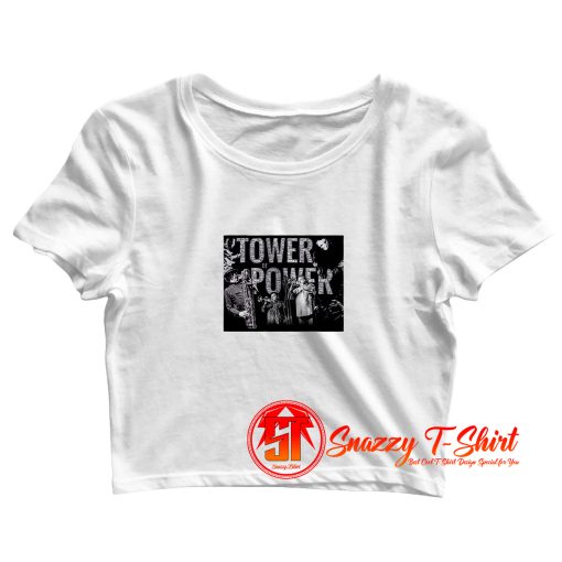 Tower Of Power Funk Soul Band White Crop Top Shirt