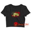 Tractor American Flag Farming Vehicles Cars Crop Top Shirt