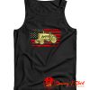 Tractor American Flag Farming Vehicles Cars Tank Top