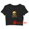 Treasure Skull Map Crop Top Shirt