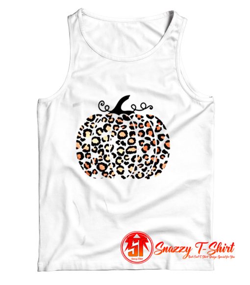 Trendy Leopard Pumpkin Tank Top