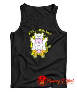 Trick Or Treat Costume Moo Boo Tank Top