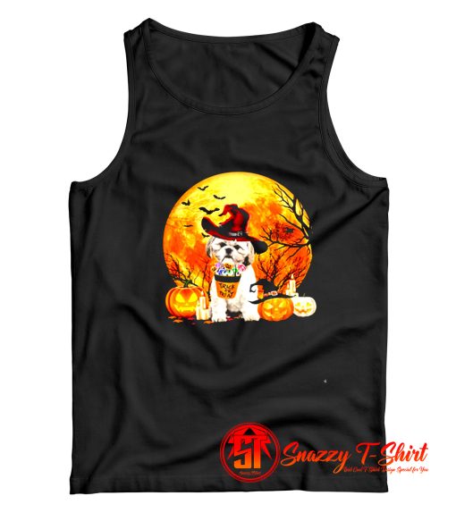 Trick Or Treat Shih Tzu Witch Tank Top