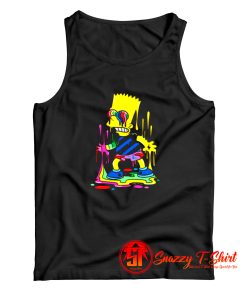 Trippy Bart The Paint Trap Is For Bart Tank Top