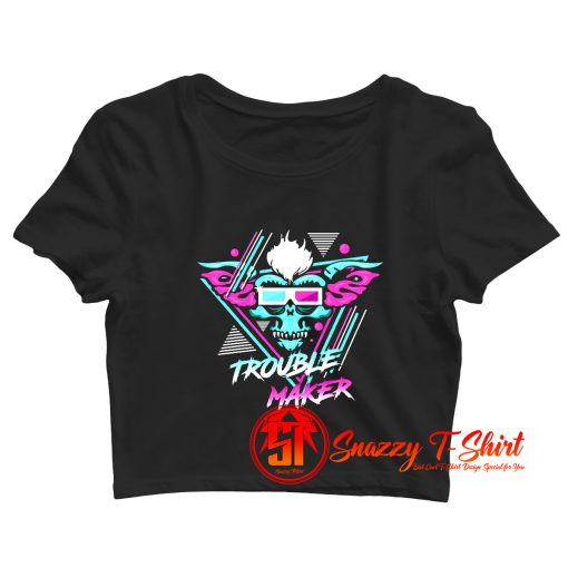 Trouble Maker Retro Gremlins Monster Crop Top Shirt