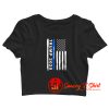 Trump Back The Blue Crop Top Shirt