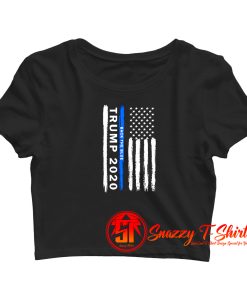 Trump Back The Blue Crop Top Shirt