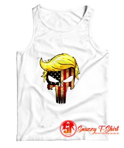 Trump Hair Skull Tank Top