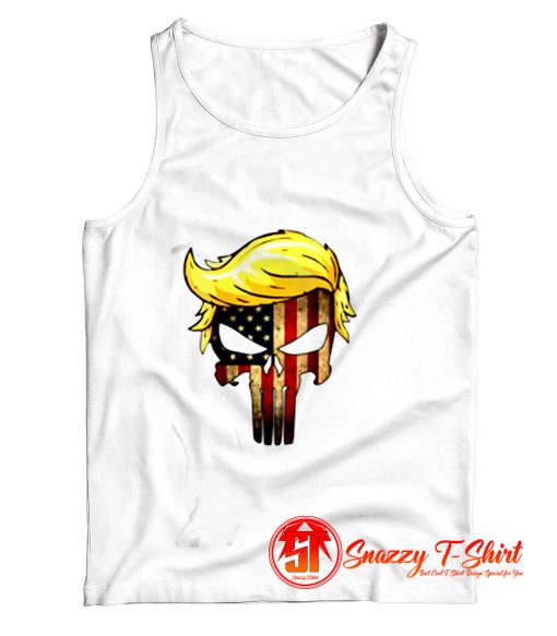 Trump Hair Skull Tank Top