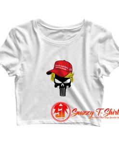 Trump Skull Make America Great Again Crop Top Shirt