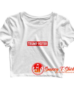 Trump Voter For Halloween Crop Top Shirt