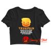 Trumpkin Halloween Crop Top Shirt