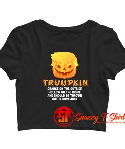 Trumpkin Halloween Crop Top Shirt