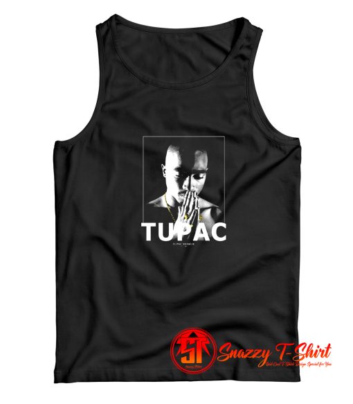 Tupac In Memoriam Portrait 1971 1996 Tank Top