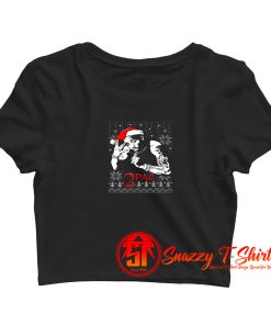 Tupac Rappers Hip Hop Christmas Crop Top Shirt