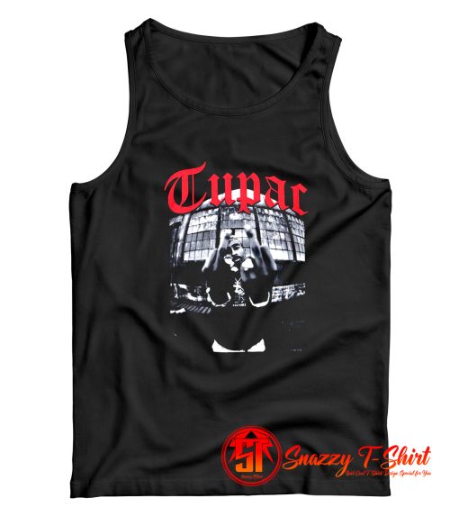 Tupac Shakur Birds Middle Finger Tank Top