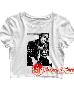 Tupac Shakur Smoke Poster Crop Top Shirt