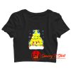 Tweety Christmas tree Xmas Crop Top Shirt