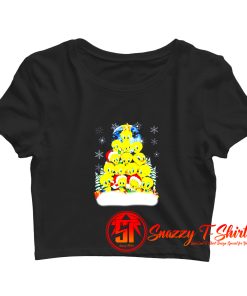 Tweety Christmas tree Xmas Crop Top Shirt