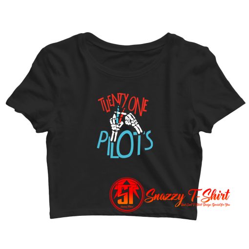 Twenty ONe Pilots Skeleton Crop Top Shirt