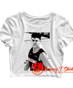 Tyler Herro Snarl Lip Raise Miami Heat NBA Finals Crop Top Shirt