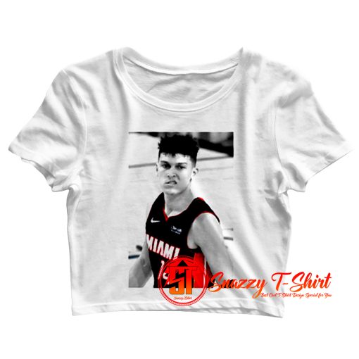 Tyler Herro Snarl Lip Raise Miami Heat NBA Finals Crop Top Shirt