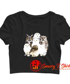 Types Of Owl Crop Top Shirt