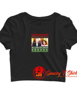 Ugly Christmas Nancy Pelosi Chuck Schumer Crop Top Shirt