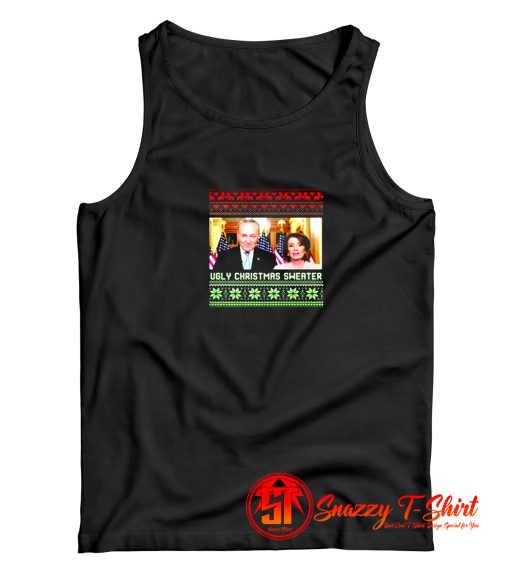 Ugly Christmas Nancy Pelosi Chuck Schumer Tank Top