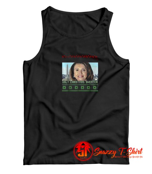 Ugly Christmas Sweater Nancy Pelosi Tank Top