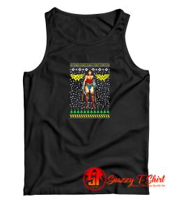 Ugly Christmas Wonder Woman Tank Top