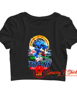 Ultra Sonic The Hedgehog Tennessee Titans Crop Top Shirt