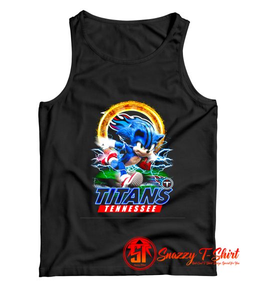 Ultra Sonic The Hedgehog Tennessee Titans Tank Top