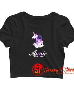 Unicorn Name Annie Crop Top Shirt