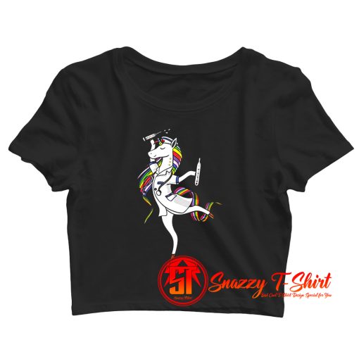 Unicorn Nurse Crop Top Shirt