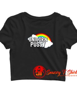 Unicorn Pussy Girlfriend Valentines Day Crop Top Shirt