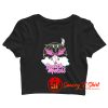 Unicorn Rainbow Kawaii Music Funny Humor Crop Top Shirt