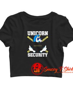 Unicorn Security Crop Top Shirt