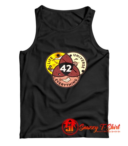 Universe Everything Hitchhikers Galaxy Guide Tank Top