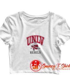 Unlv Running Rebels Sports College Crop Top Shirt