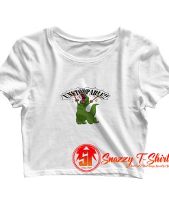 Unstoppable T Rex Dinosaur Crop Top Shirt