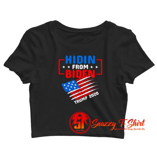 Usa Flag Trump 2020 Anti Joe Biden Pullover Crop Top Shirt